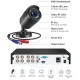 Sistema de Videovigilancia Profesional CCTV con 4 Camaras HD y Grabador