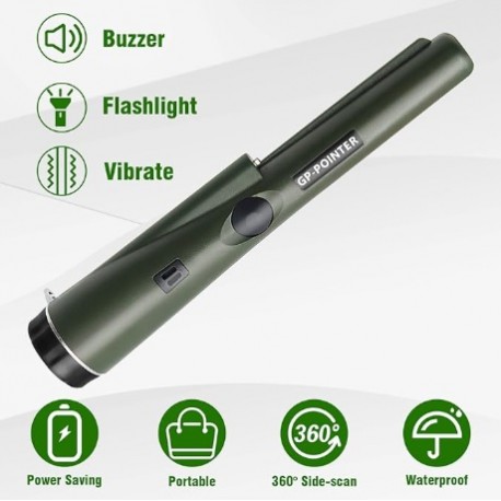 Detector de Metales 360 Grados Impermeable