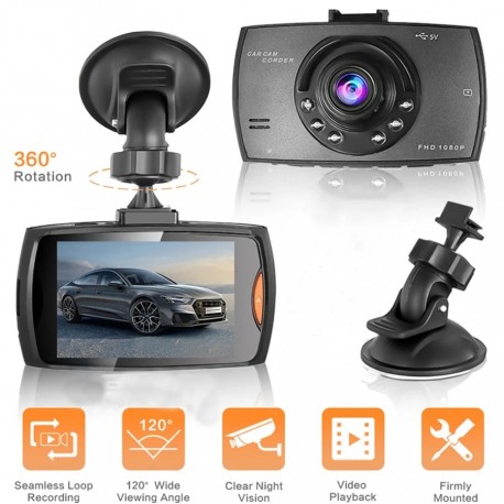 Camara de Video Coche DashCam DVR Full HD 1080p