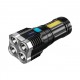 Linterna 4 Focos LED Recargable