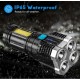 Linterna 4 Focos LED Recargable