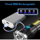 Linterna 4 Focos LED Recargable
