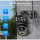 Camara de Vigilancia IP 4K Wifi Doble Lente