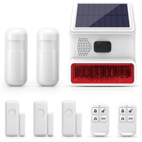 Sistema de Alarma Solar Casa Hogar Inalambrico