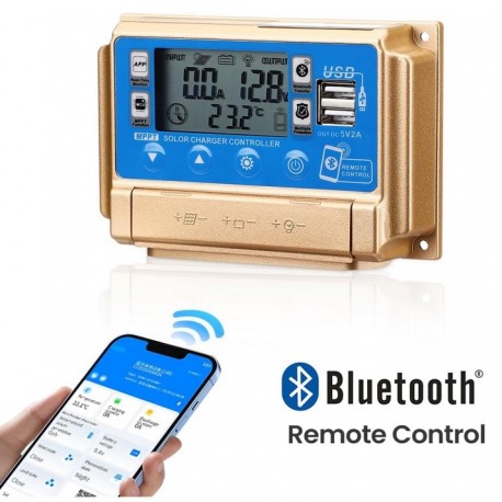 Controlador Regulador Solar 30A Bluetooth APP