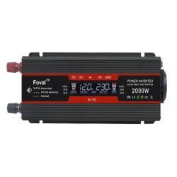 Transformador Convertidor de Corriente 12/220V 2000w