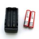 2 Baterias Recargables Ultrafire y Cargador de Pared